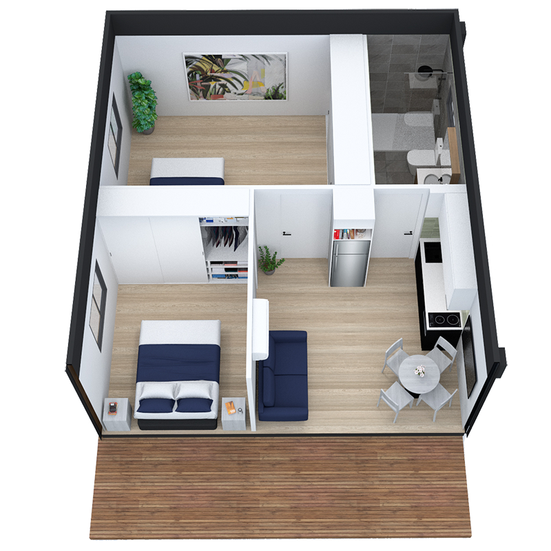Prefab-Modular-House-Orbost-Two-Bedroom